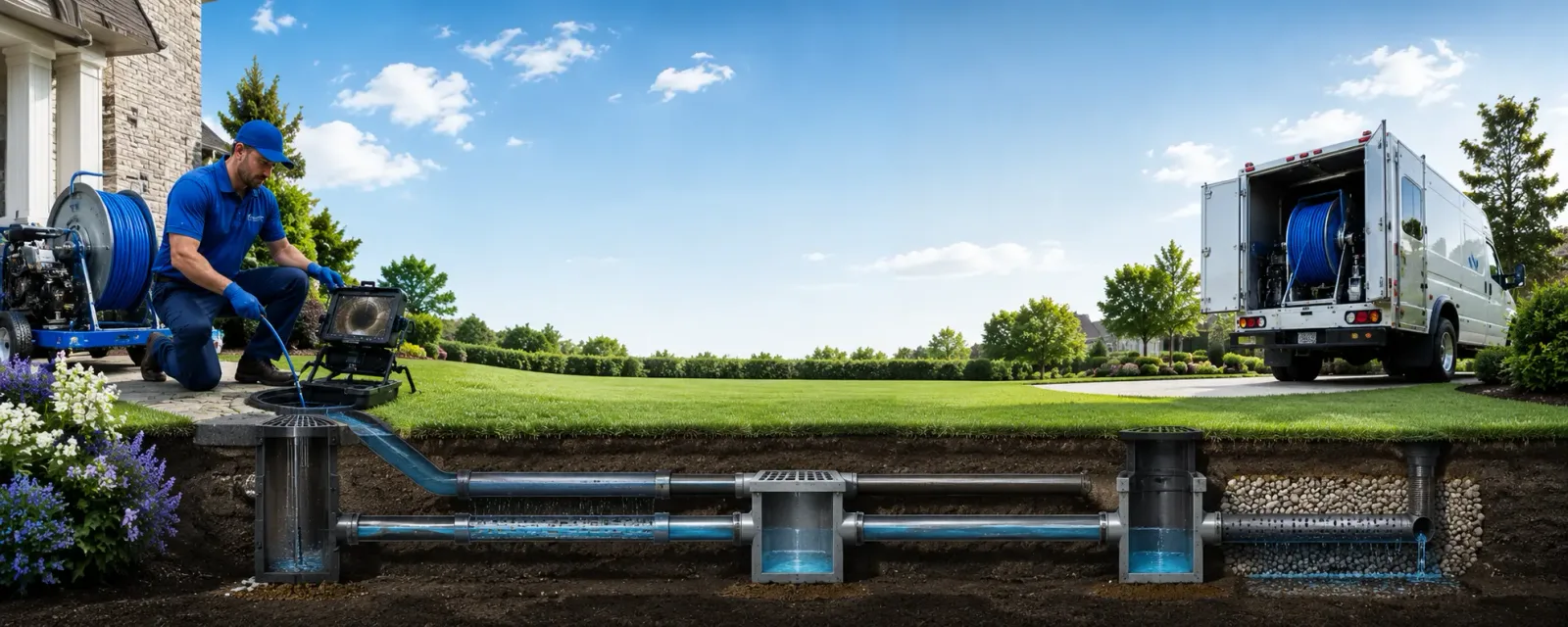 Outdoor drain cleaning information for South Burlington, VT